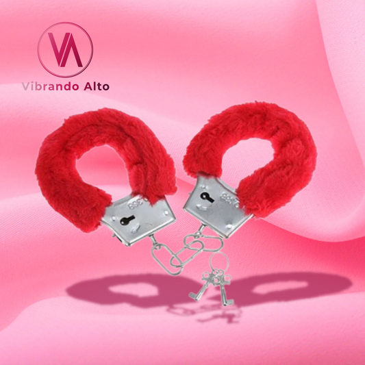 Esposas de peluche color ROJO