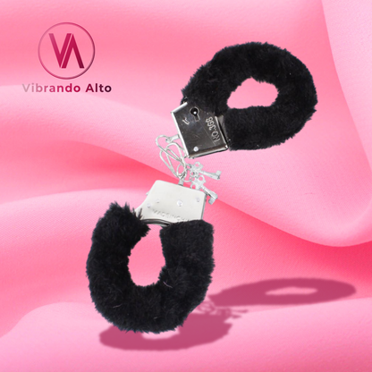 Esposas de peluche color NEGRO