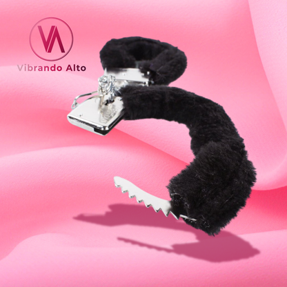 Esposas de peluche color NEGRO