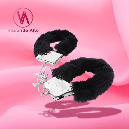 Esposas de peluche color NEGRO