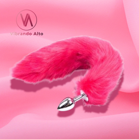 Plug Cola de Zorro FUCSIA (Talle S)